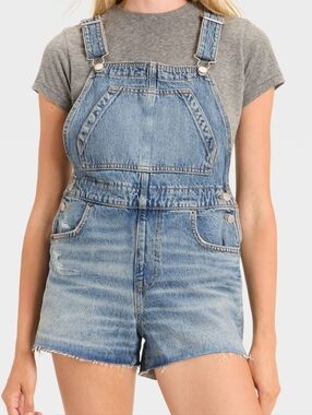 NWoT Universal Thread Light Blue Denim Short Overalls
